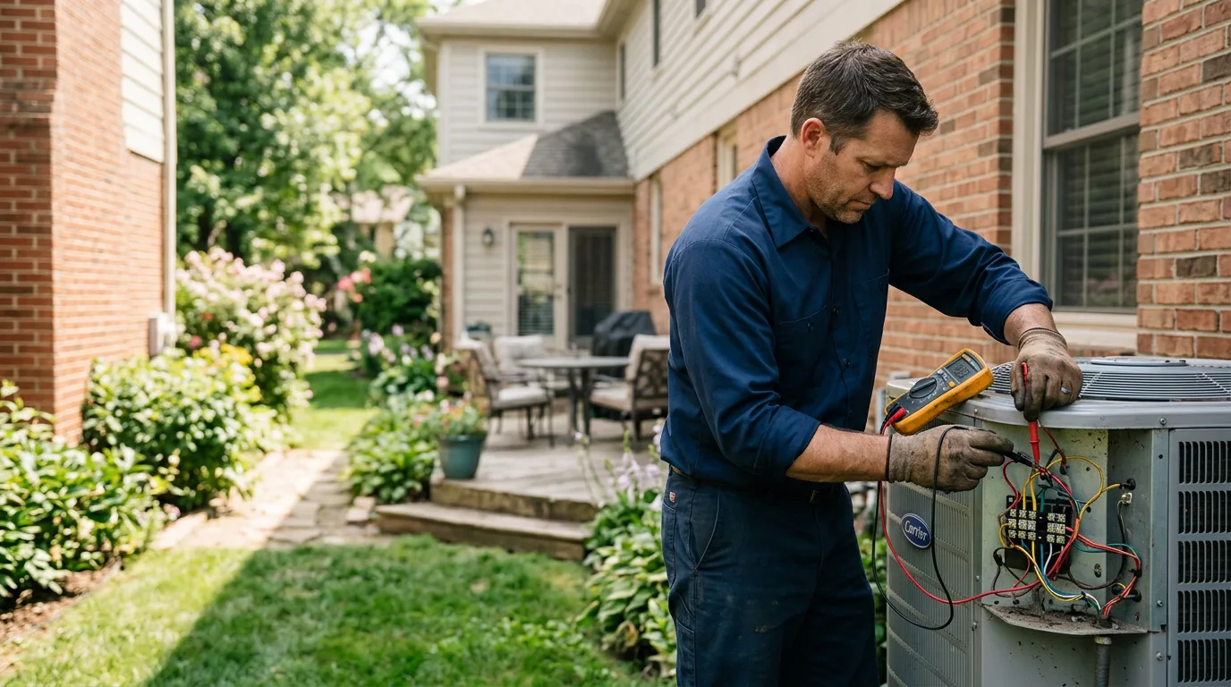 HVAC technician working near Park Valley, UT